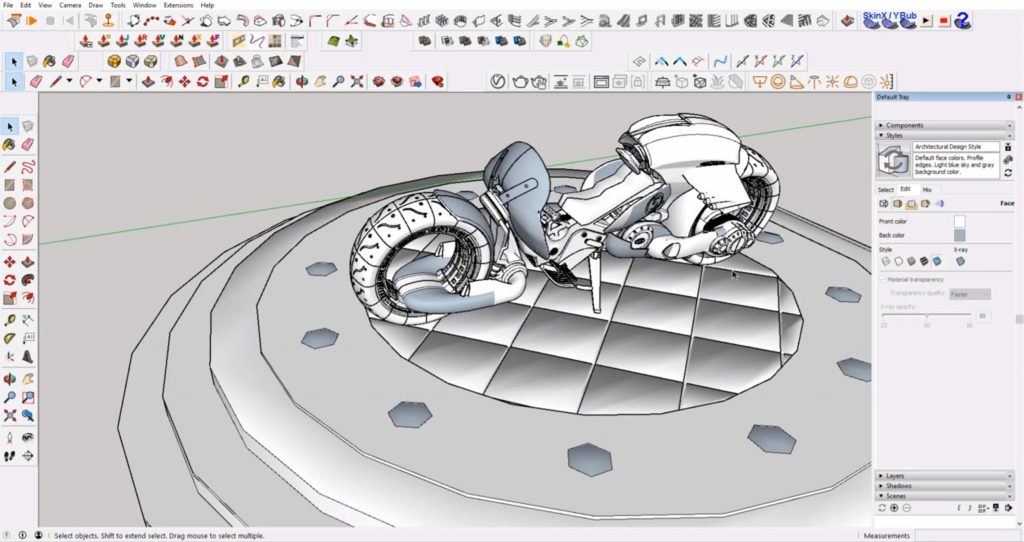 sketchup make face from lines