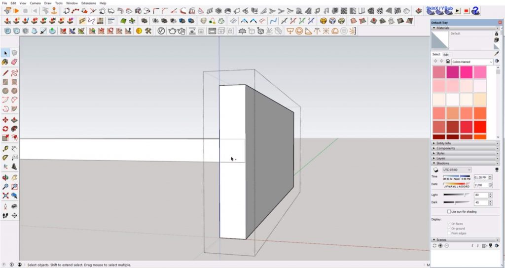 extrude to hide ghosting lines