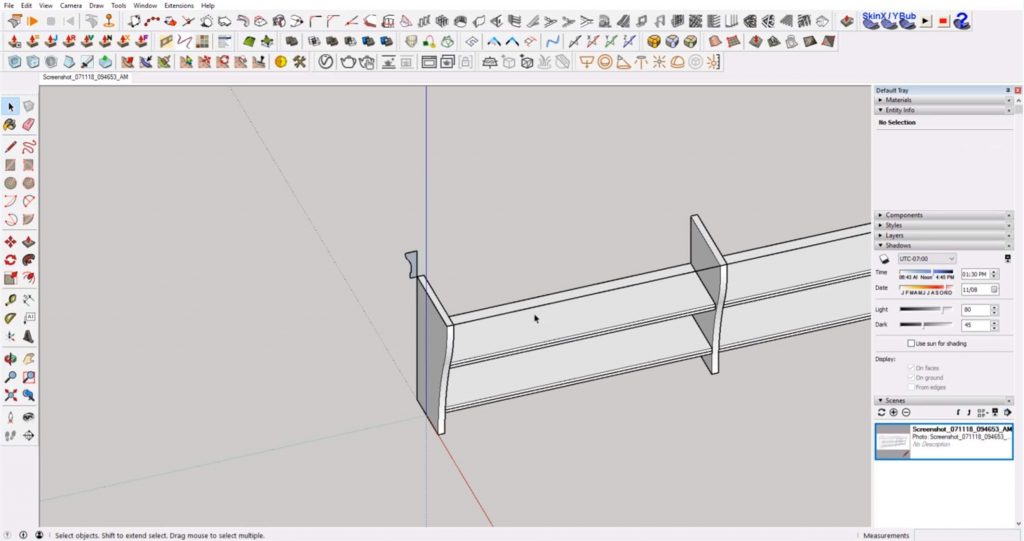 rotate profile shape of IKEA furniture in Sketchup