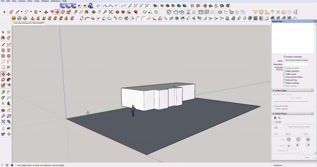 block out Sketchup Speed model