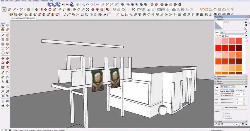 add balcony details to Sketchup speed model