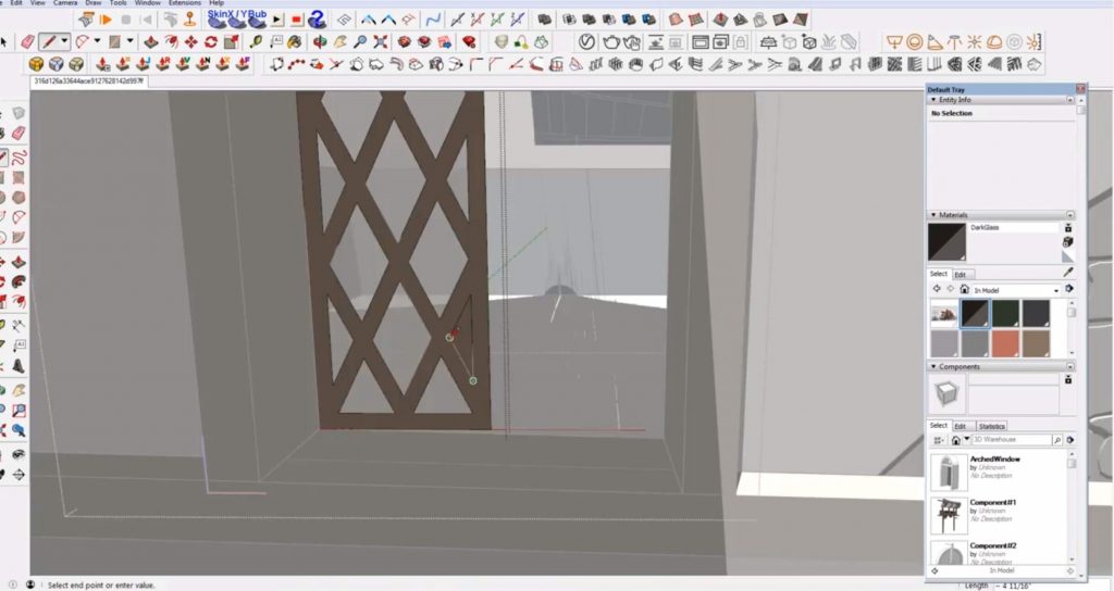 add window cutouts to Sketchup speed model