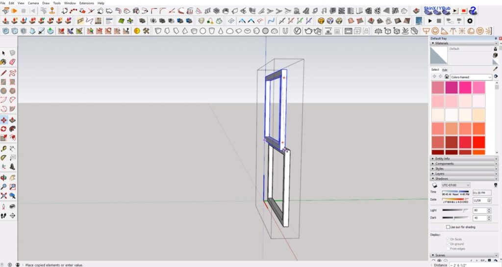 copy pane of windows in Sketchup