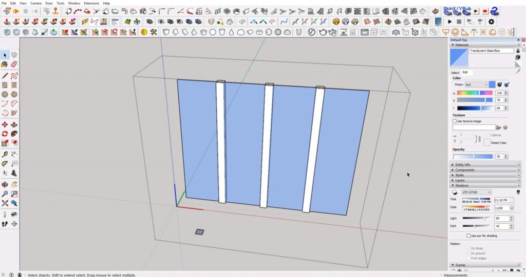 divide muntins on windows in Sketchup