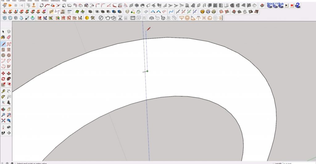 draw notch for interlocking shapes