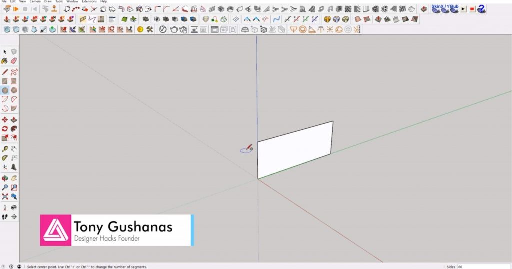 draw rectangle of interlocking shapes