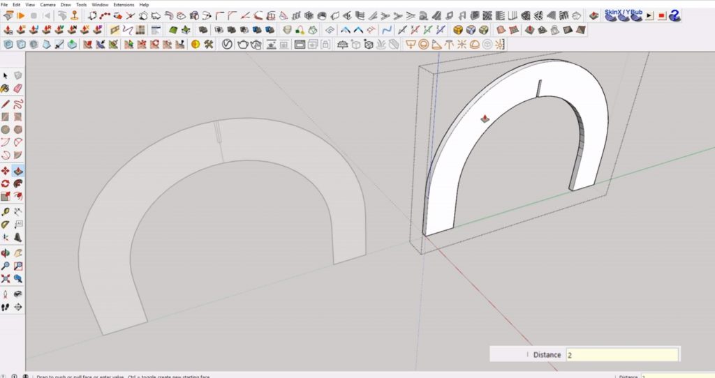 extrude interlocking shapes