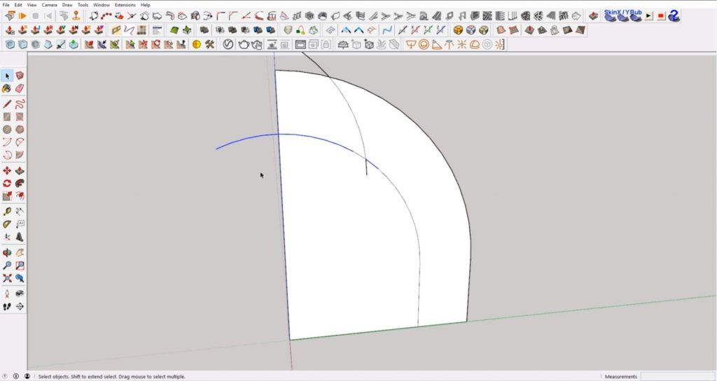 complete curve of interlocking shapes