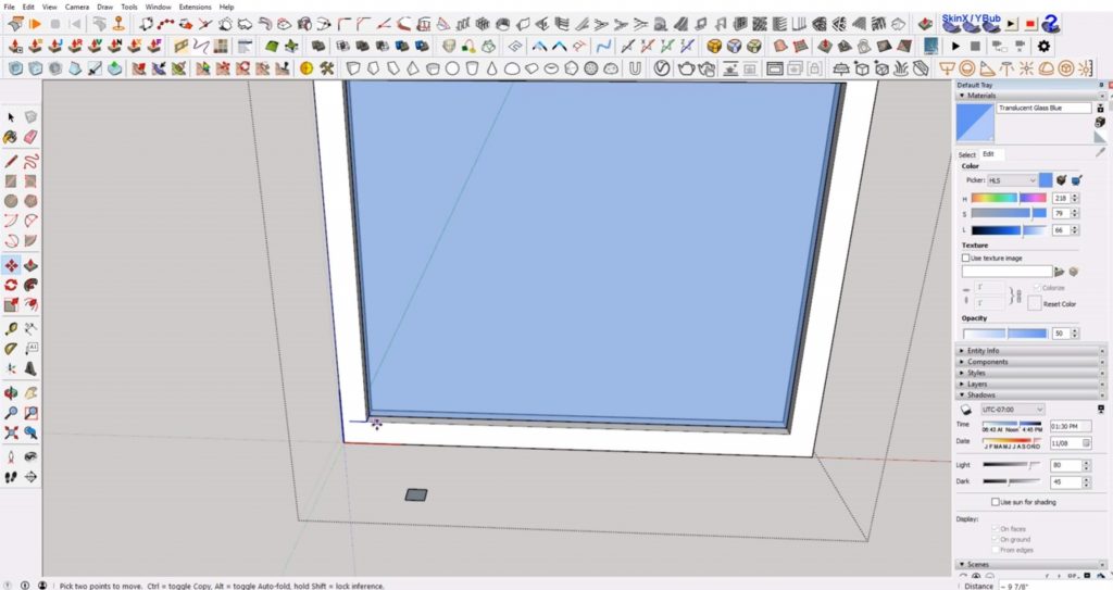 make muntin base for windows in Sketchup